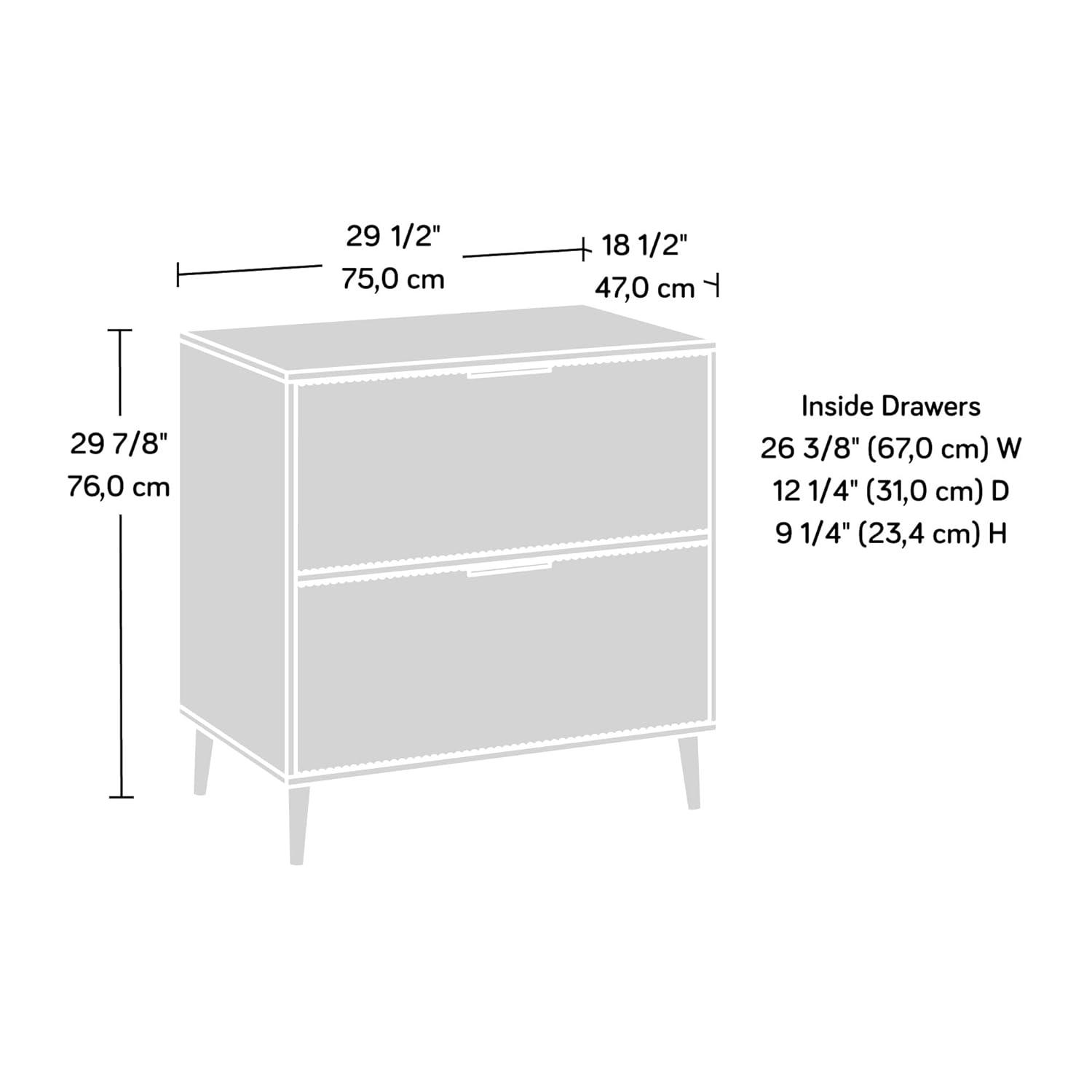 Ambleside 2 Drawer File Cabinet Serene Walnut - Sauder