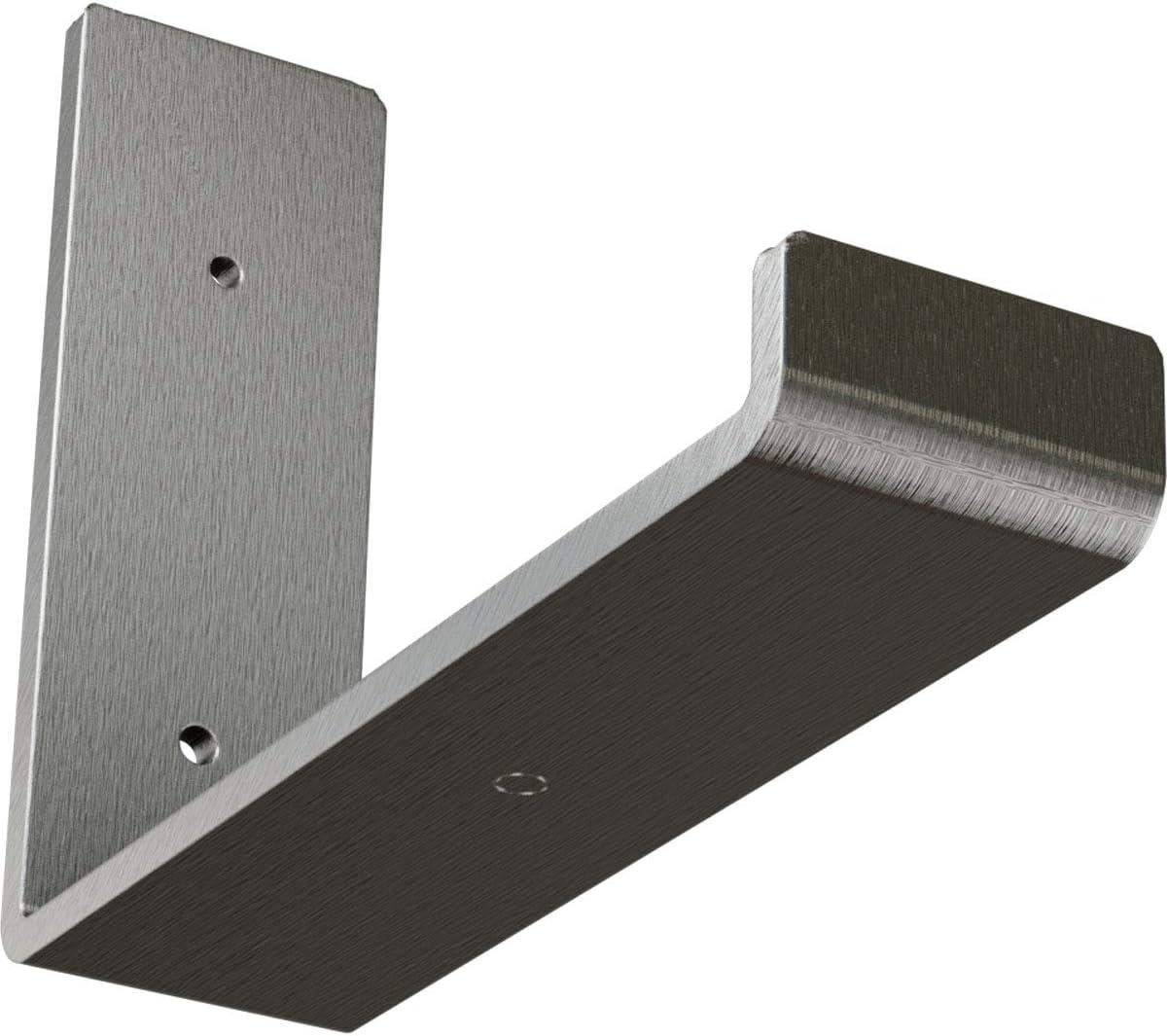 Ekena Millwork 2"W x 8"D x 6"H Steel Hanging Shelf Bracket, Stainless Steel