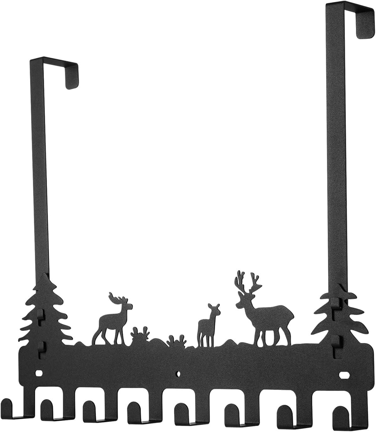 Over Door Clothes Hanger Shower Room Towel Hook Hanger Over Door Hooks Black 8 Hooks