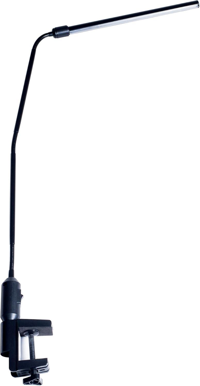 Adjustable Black LED Clamp Desk Lamp for Kids