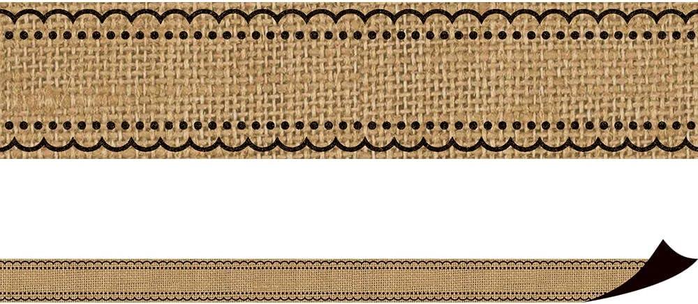 Teacher Created Resources Teacher Created Resource (TCR77391) 24" x 1.5" Burlap Magnetic Border