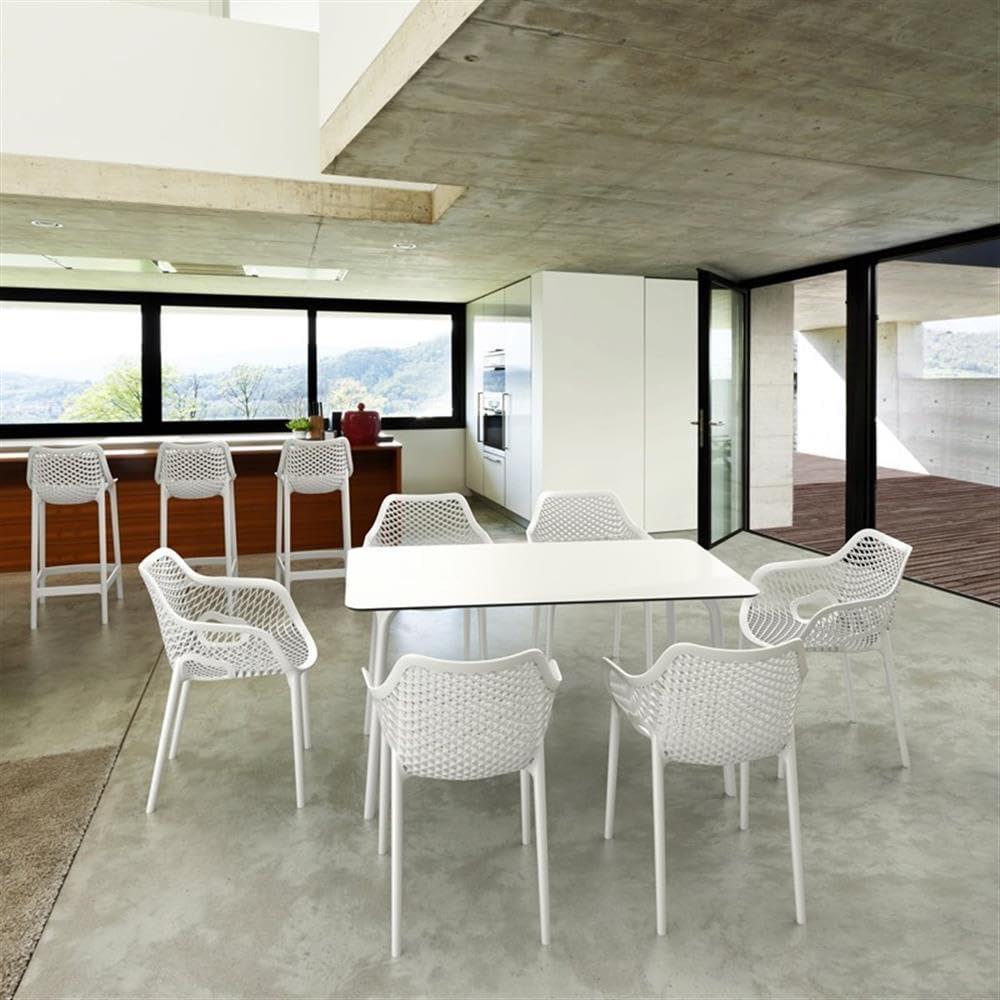 Compamia Air Outdoor Dining Chair White, Set of 2