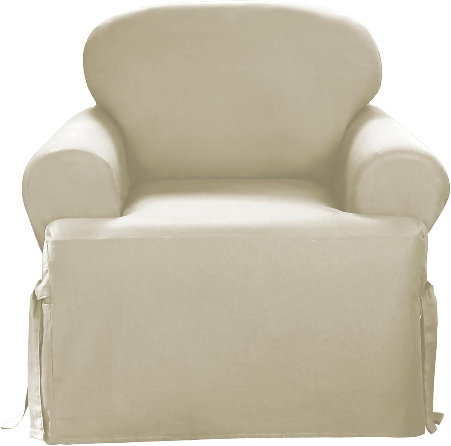 Duck T Cushion Chair Slipcover Natural - Sure Fit