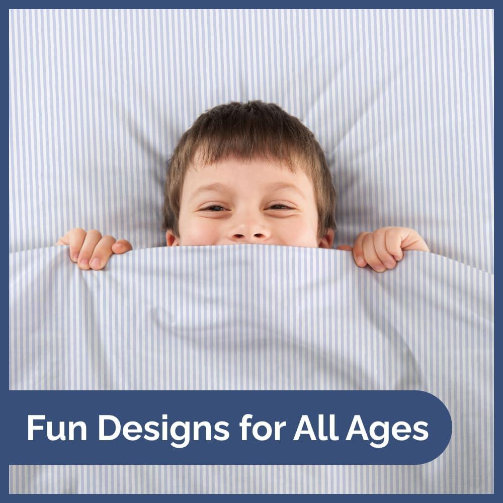 CGK Linens 4 Piece Kids Microfiber Sheet Set - Wrinkle Free - Cute, Cozy, Soft