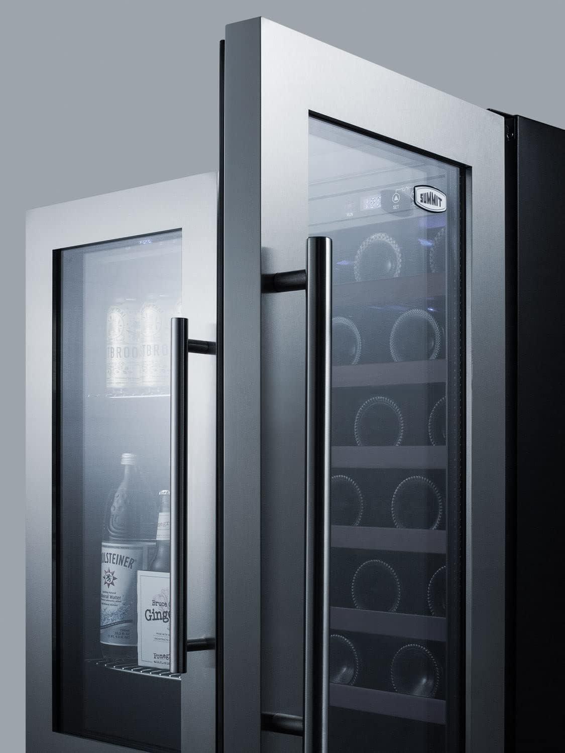 Summit Appliance 29.5'' 33 Bottle Dual Zone Wine Refrigerator