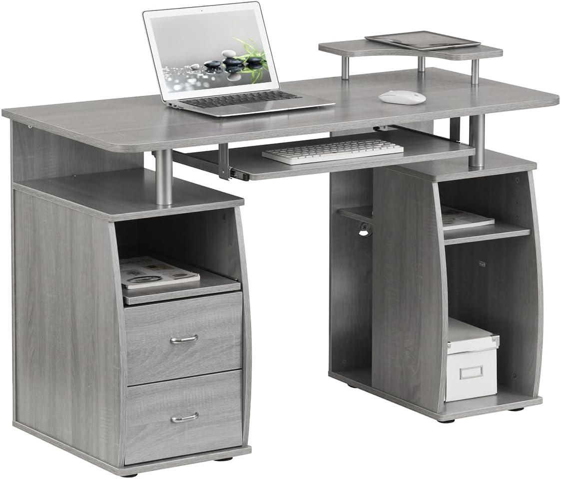 Hokku Designs Techni Mobili Complete Computer Workstation Desk With Storage