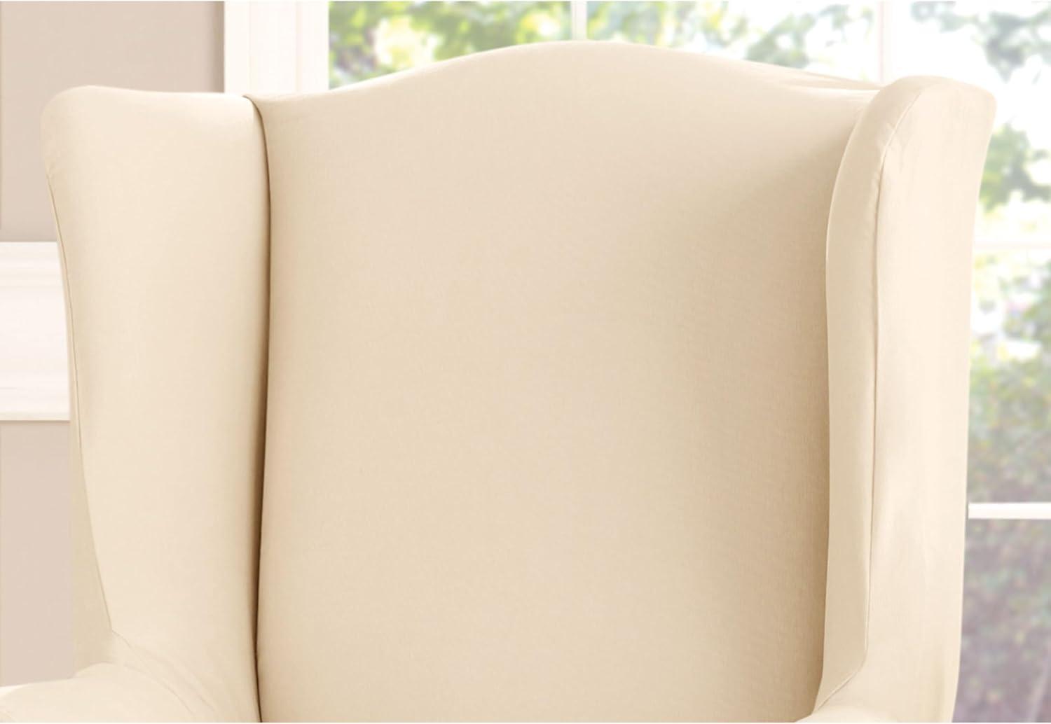 Duck Wing Chair Slipcover Natural - Sure Fit