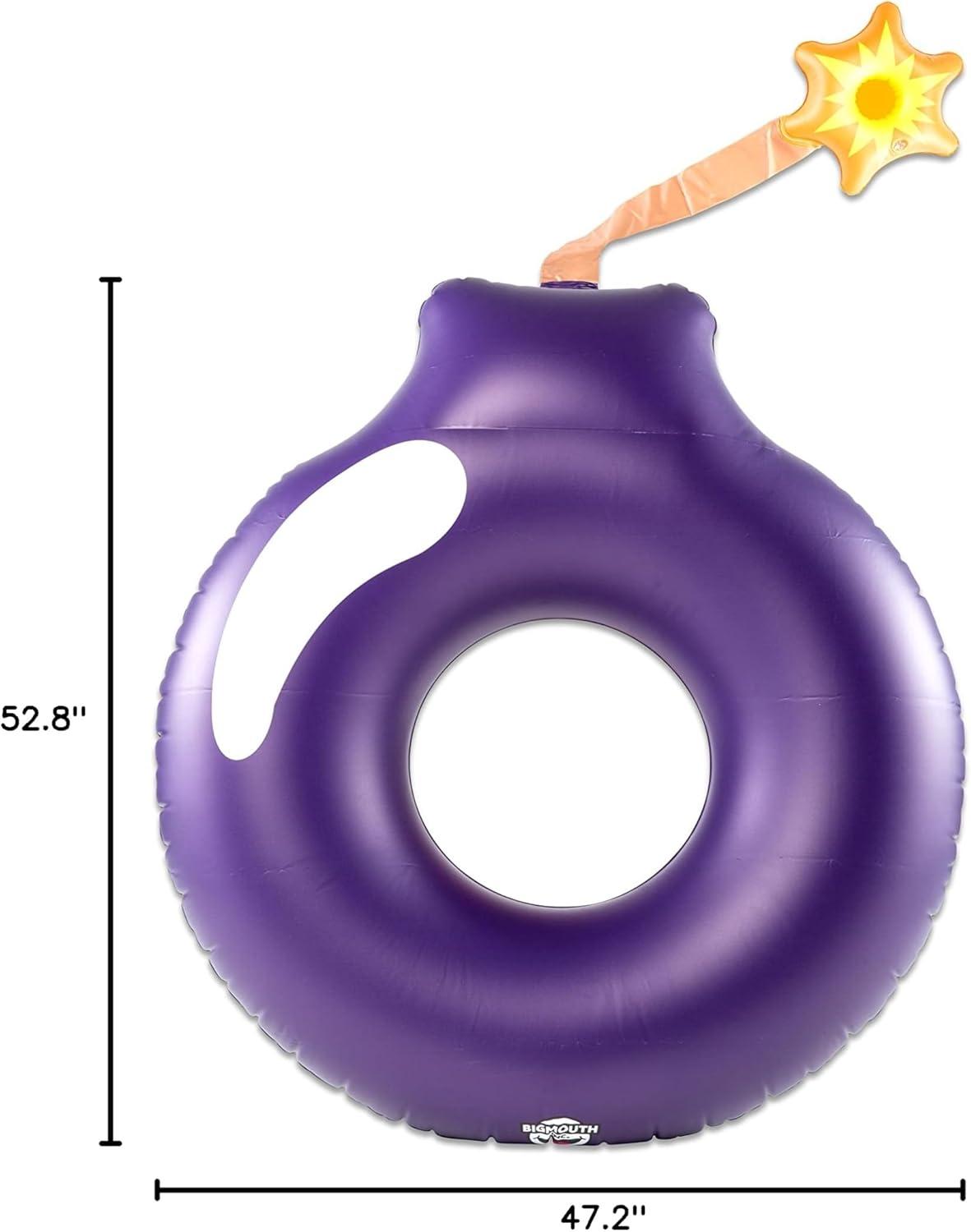 BigMouth Inc. Pool Float, 4' Wide, Inflatable Floatie Tube, Blow Up Swim Ring, Outdoor Summer Pool Party Water Toy
