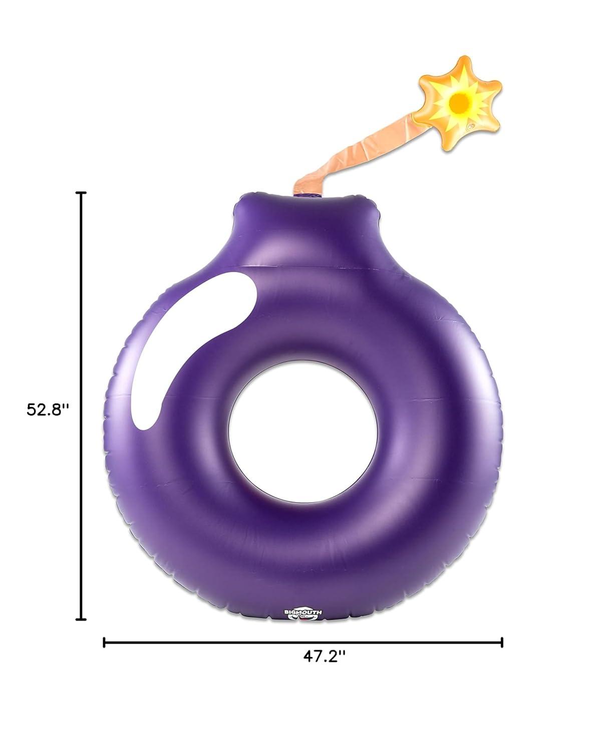BigMouth Inc. Pool Float, 4' Wide, Inflatable Floatie Tube, Blow Up Swim Ring, Outdoor Summer Pool Party Water Toy