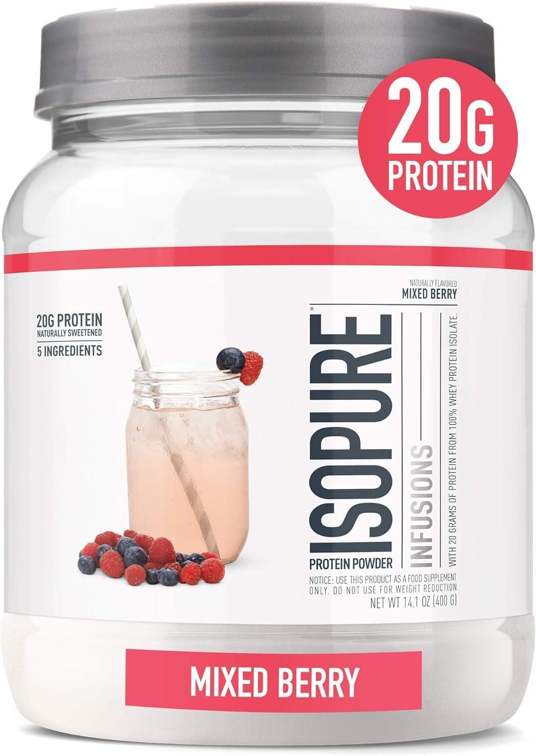 Isopure Infusions Protein Powder - Mixed Berry - 14.1oz