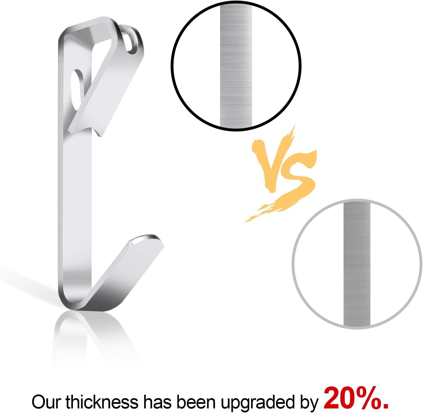 Shinysix Hanging Hook,20lb/30lb/50lb Heavy Duty Heavy Duty Picture Kit 20lb/30lb/50lb Heavy Mirror Decoration Silver Canvas Mirror Decoration Duty Picture Nails 184PCS Picture Kit Frame Canvas Mirror