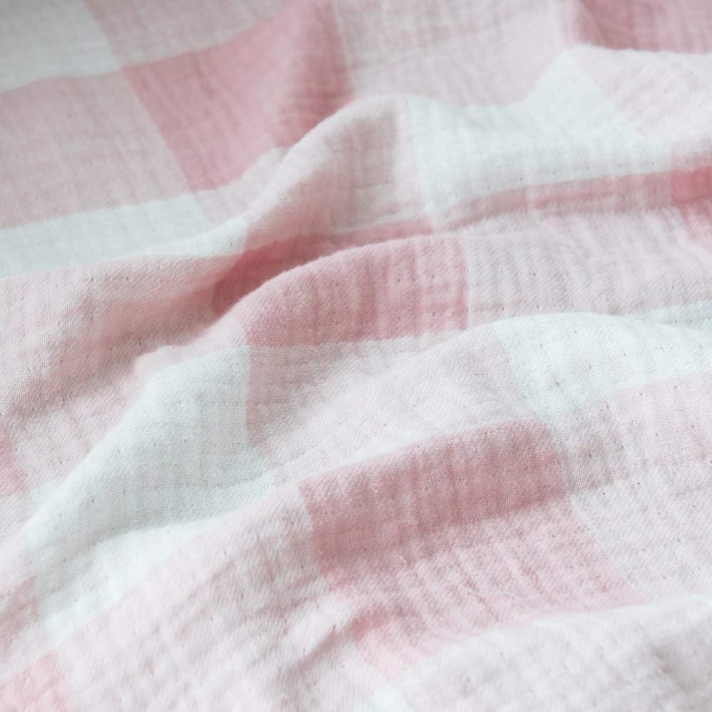 100% Cotton 4 Layers Muslin Gauze Throw Blanket