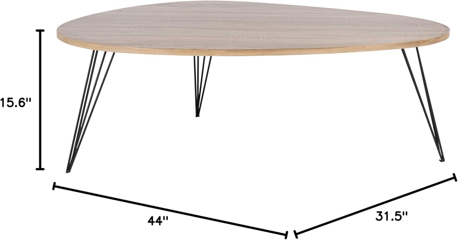 Wynton Retro Mid Century Wood Coffee Table  - Safavieh