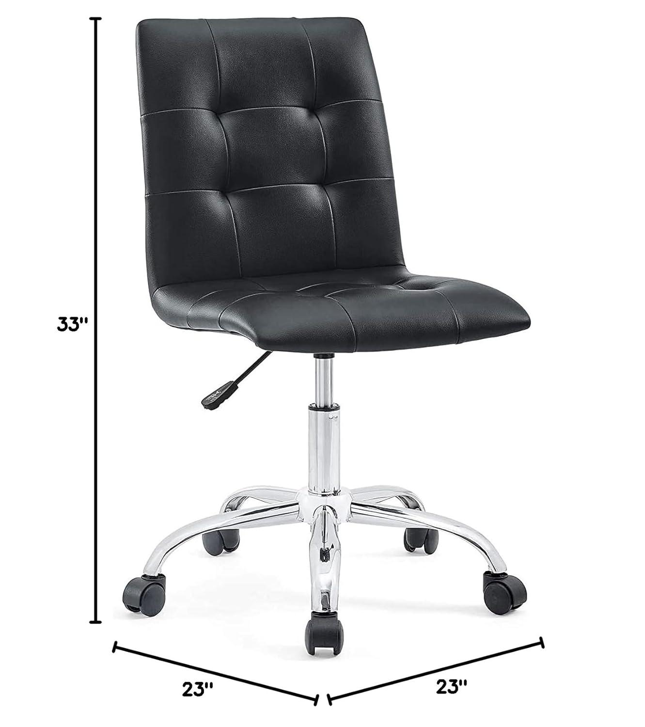 Modway Prim Armless Mid Back Office Chair & Reviews | Wayfair