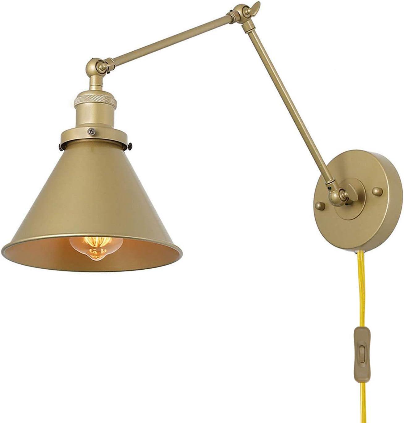 LNC 1-Light Gold Modern/Contemporary Wall Sconce