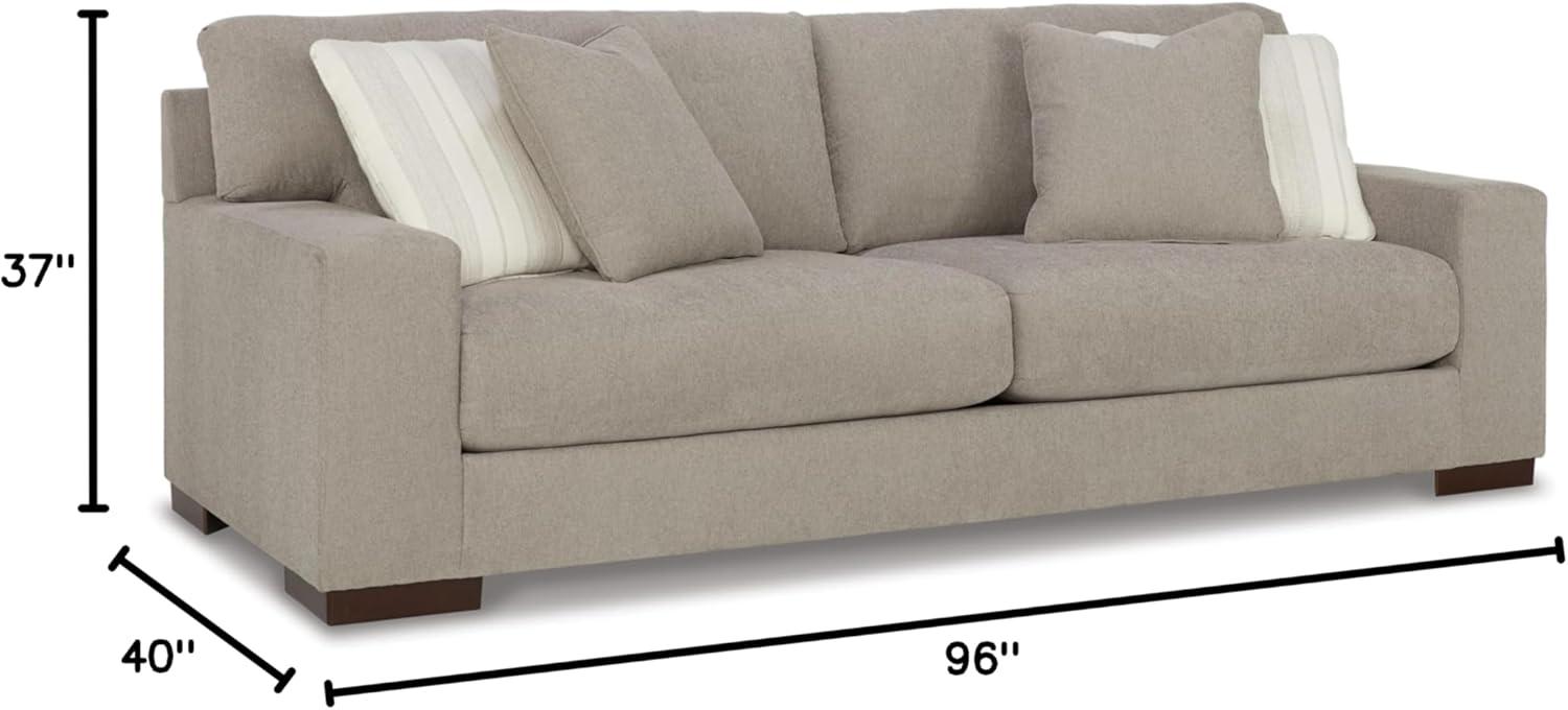 Maggie 96" Square Arm Sofa with Reversible Cushions