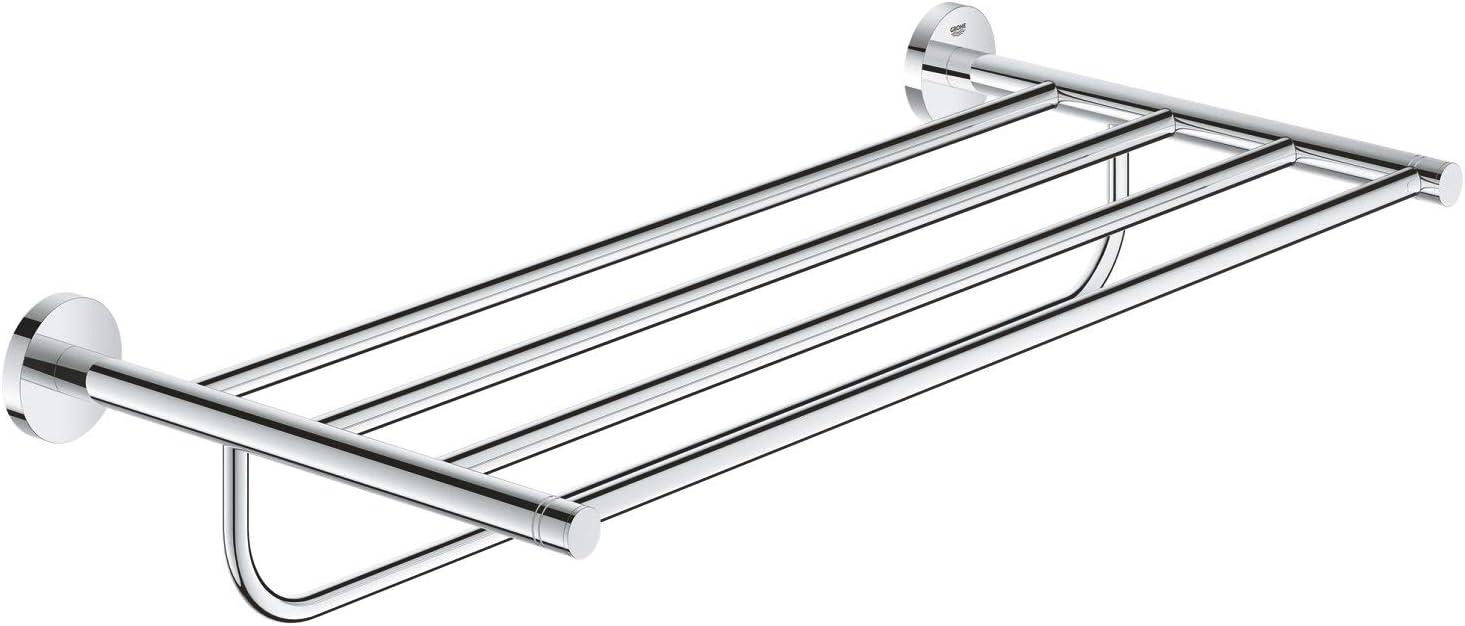 Brushed Nickel Wall Mounted Multi-Towel Rack with 5 Bars