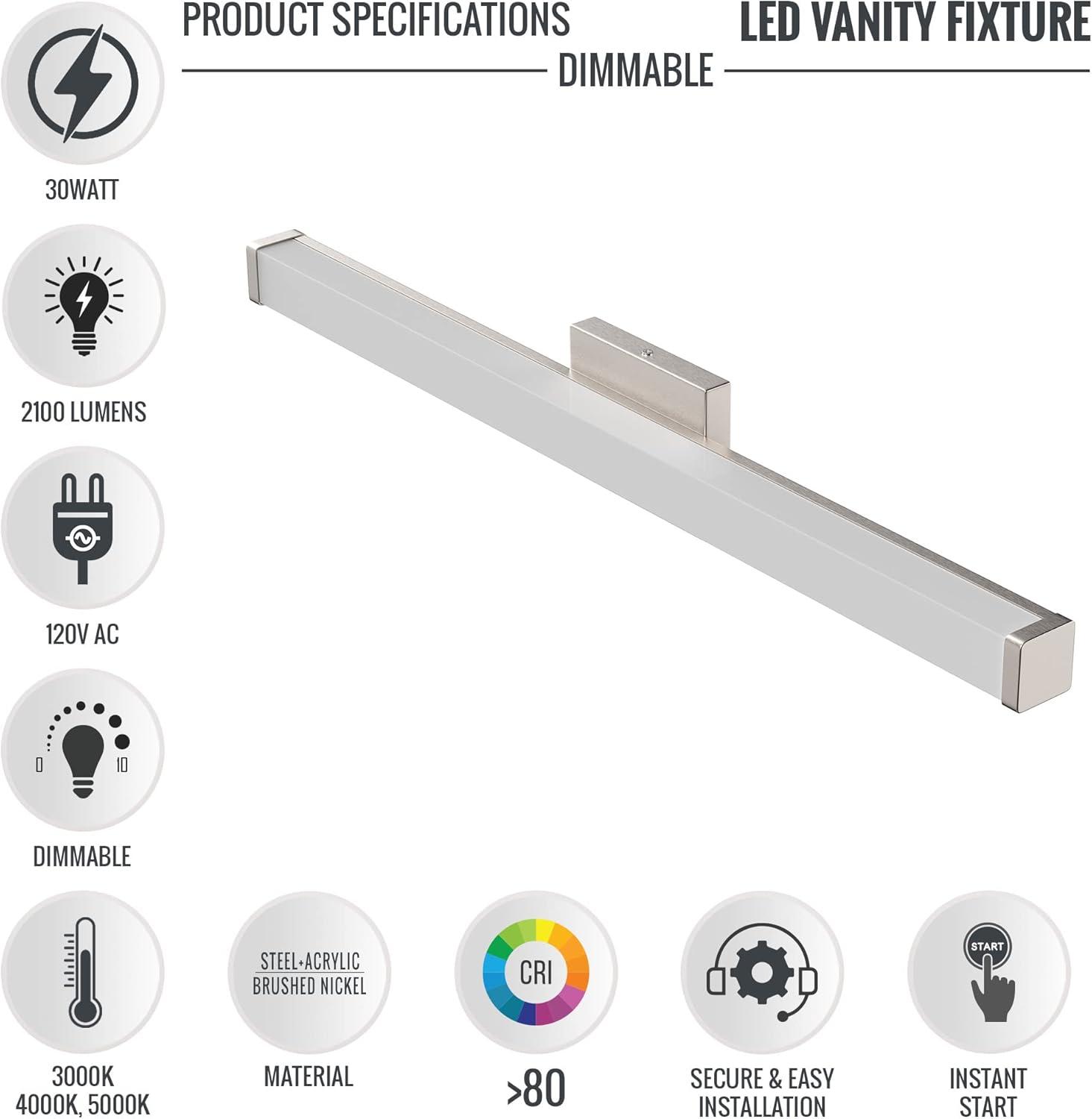 36" Dimmable LED Vanity Light