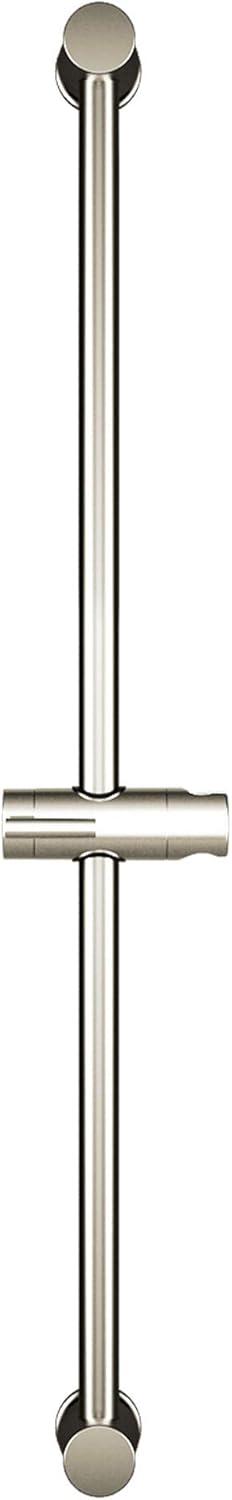 30-Inch Brushed Nickel Shower Slide Bar with Adjustable Holder