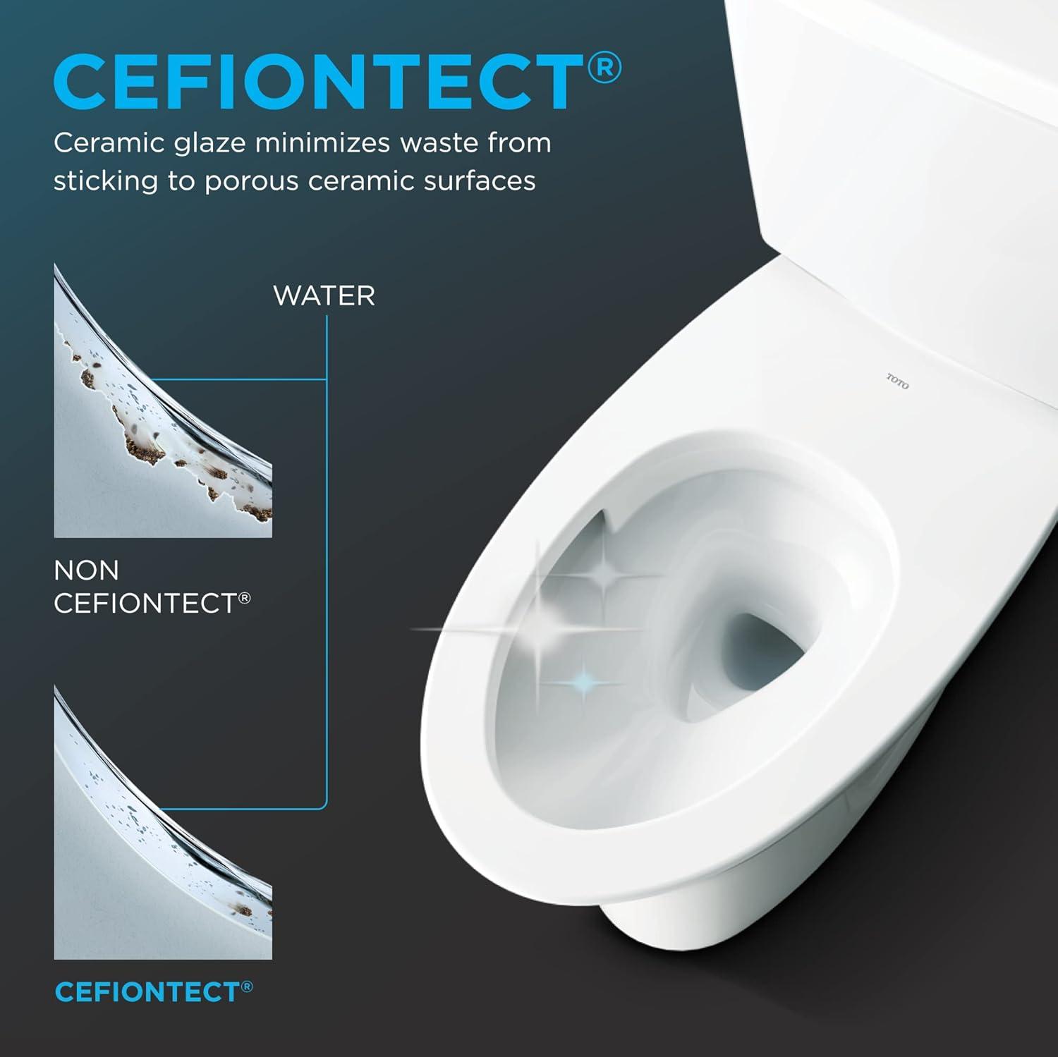 Drake 1 GPF (Water Efficient) Elongated Bidet Toilet with High Efficiency Flush (Seat Included)