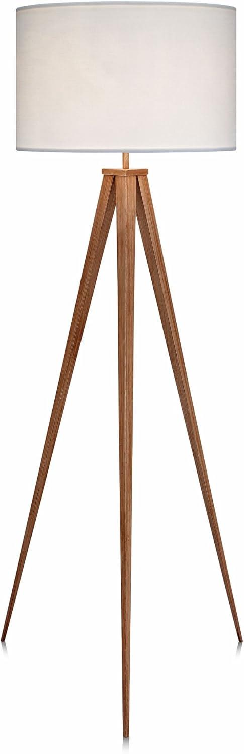 Mercer41 Cardone 60" Modern Standing Tripod Floor Lamp with Drum Shade