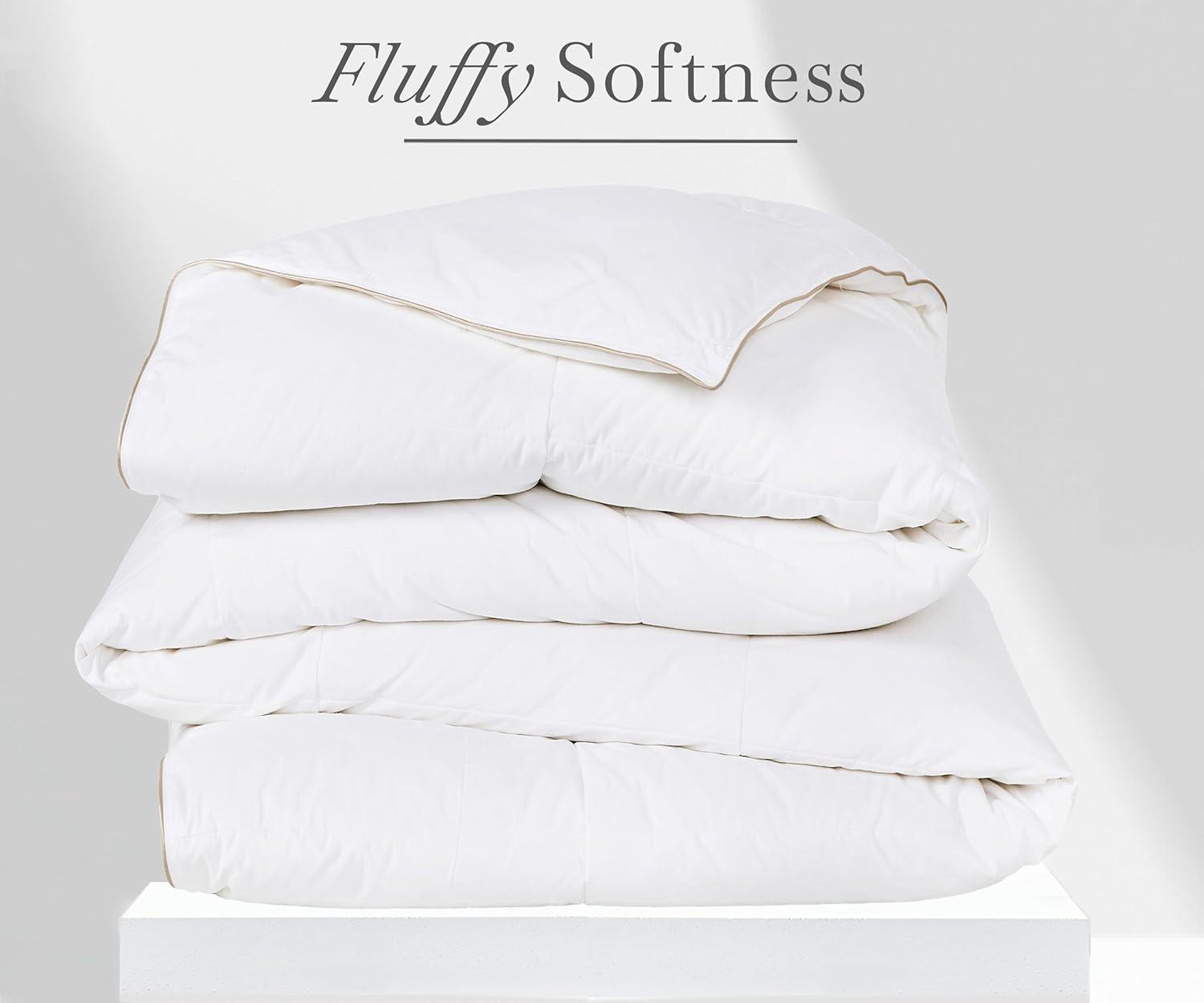 Luxury White Cotton Full Down Comforter