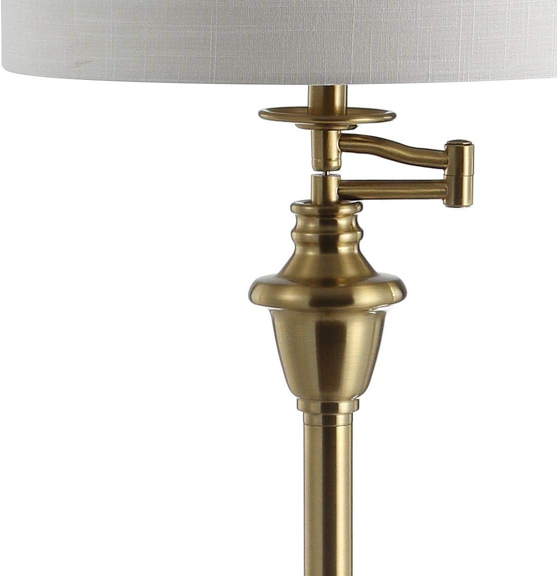 Rephen 60'' Black LED Swing Arm Floor Lamp with USB