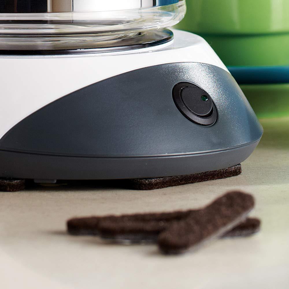 SoftTouch Assorted Self-Stick Felt Furniture Pads With Bumpers Kit - Effortless Moving and Surface Protection, Brown (108 Pack)