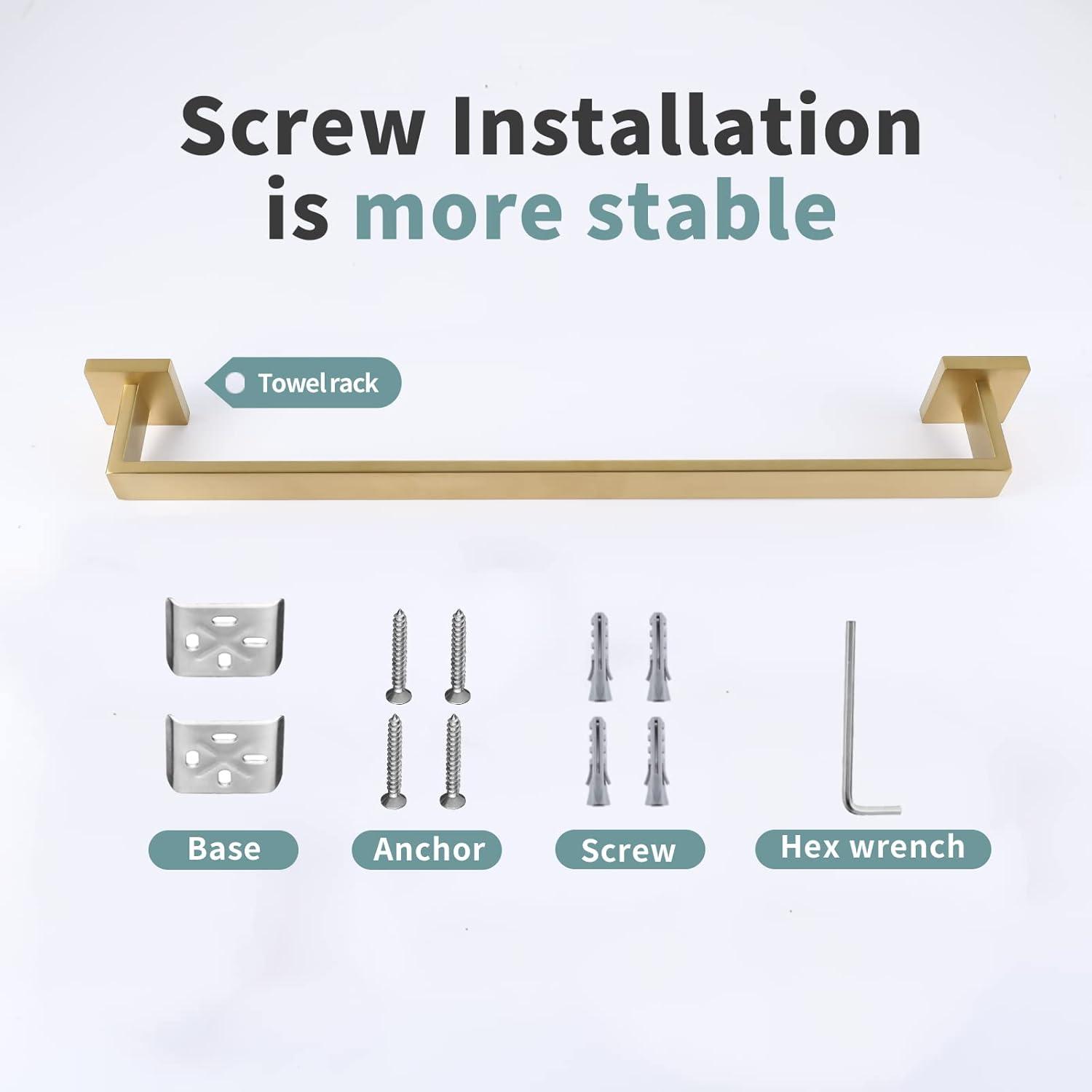 4 - Piece Bathroom Hardware Set
