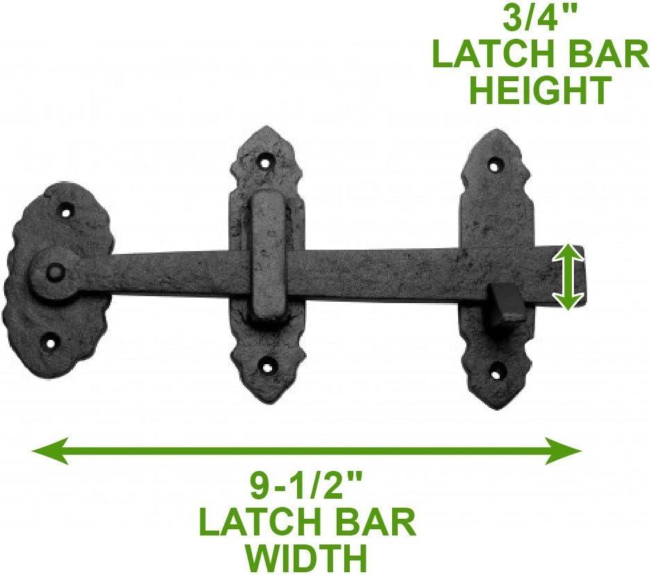 The Renovators Supply Inc. Fence Gate Thumb Latch Lock Rustic Antique Design Light Duty Renovators Supply