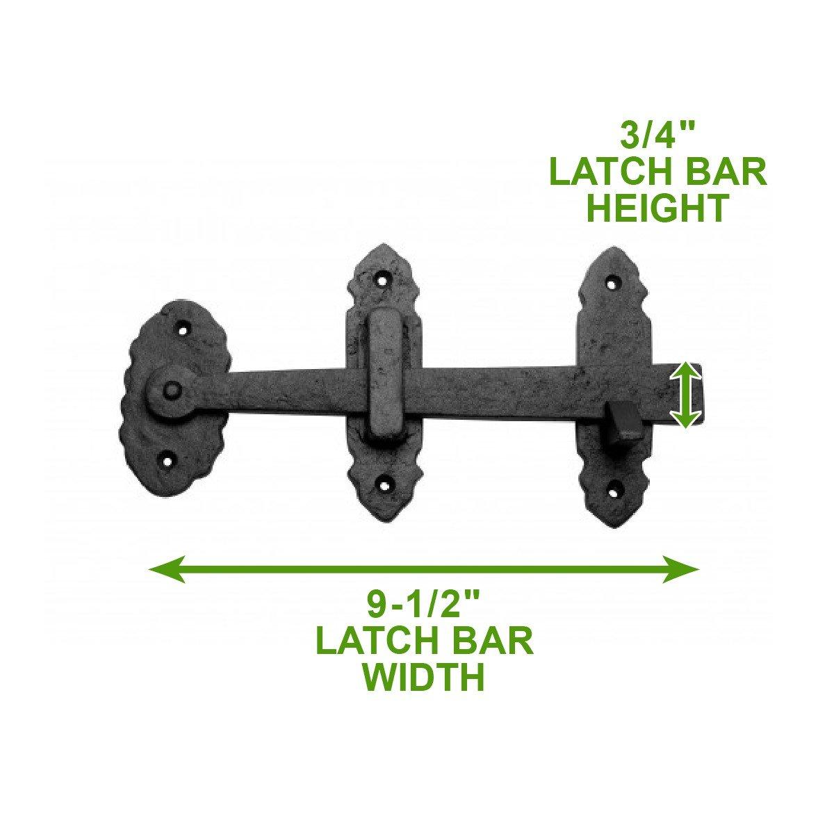 The Renovators Supply Inc. Fence Gate Thumb Latch Lock Rustic Antique Design Light Duty Renovators Supply