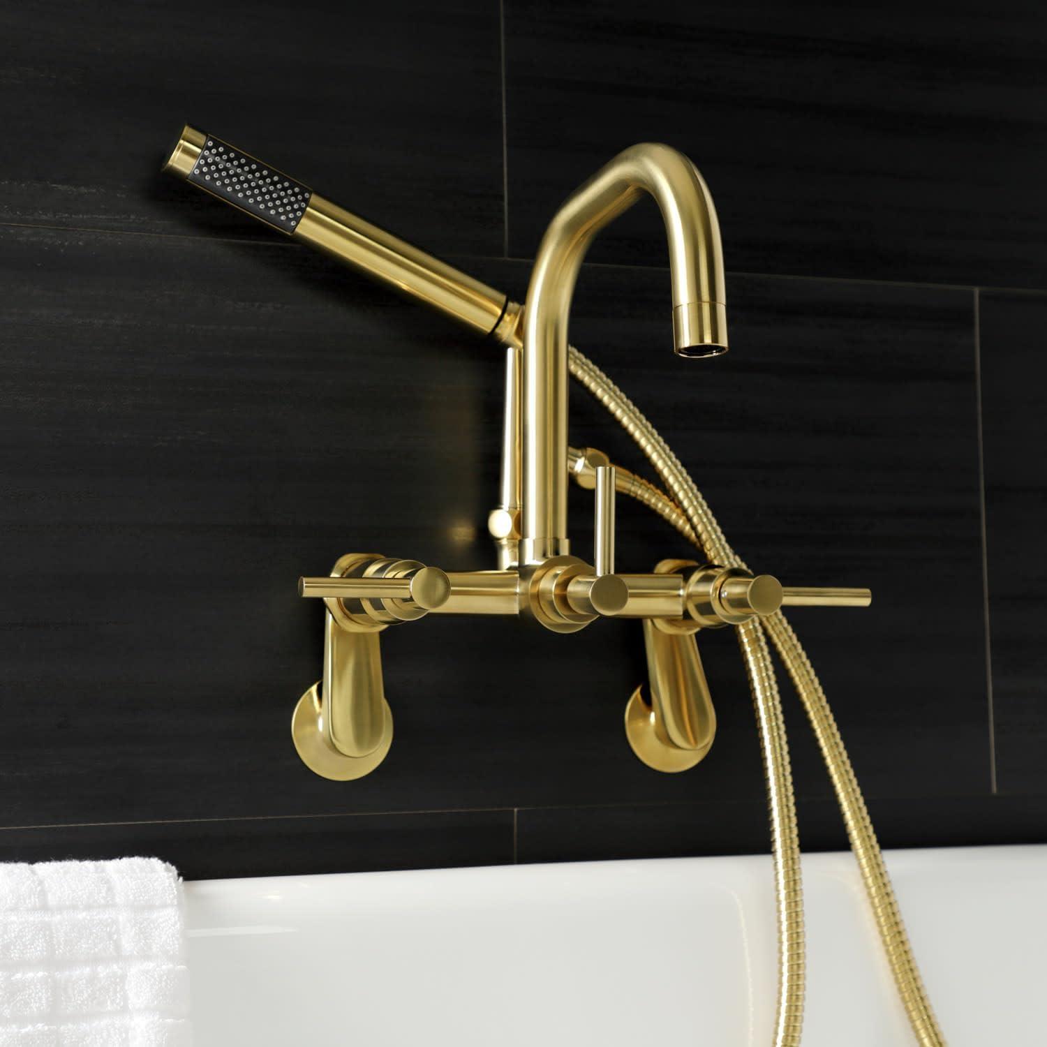 Kingston Brass Kingston Brass Concord Wall Mount Clawfoot Tub Faucet AE8457DX