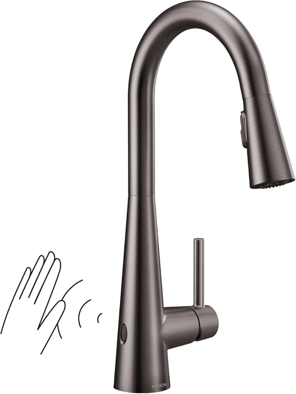 Moen Sleek MotionSense Wave Single Handle Pulldown Kitchen Faucet with Power Clean Technology