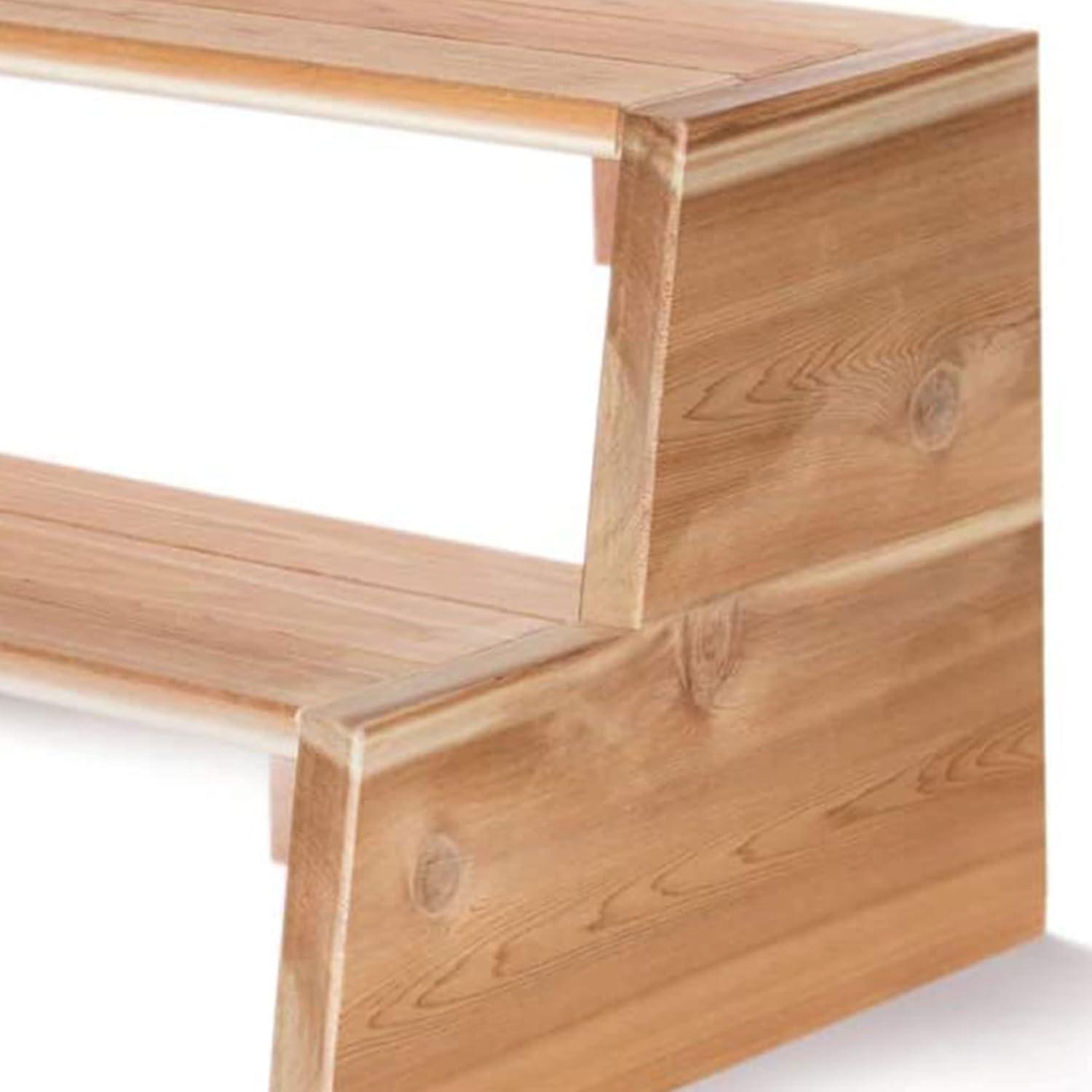 All Things Cedar All Things Cedar 21'' D , Antimicrobial Hot Tub Step in Natural Cedar
