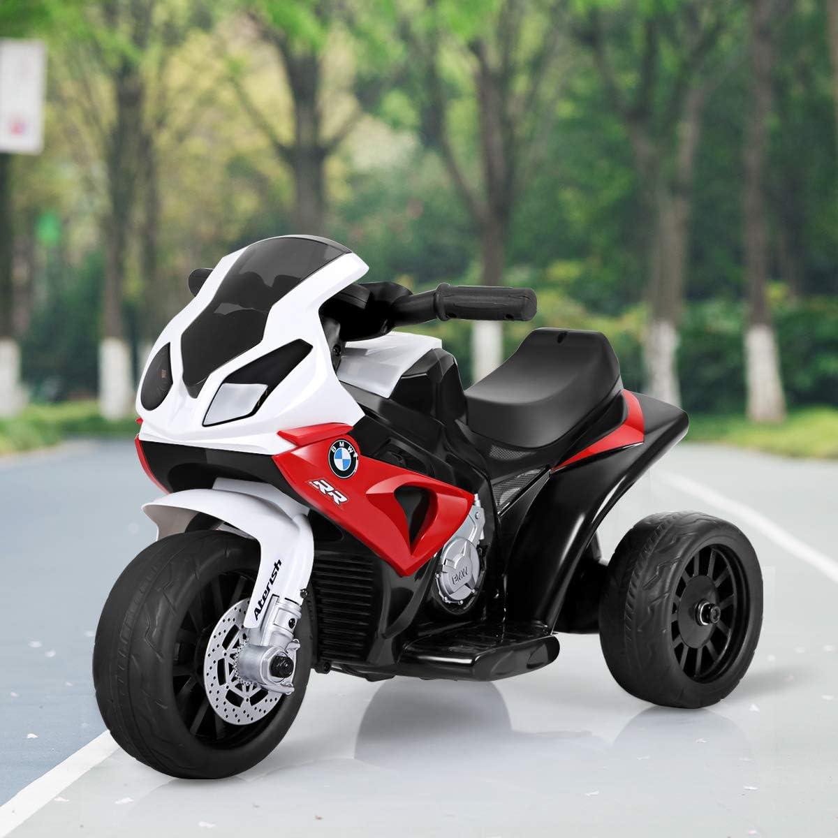 Infans Kids Ride On Motorcycle BMW Licensed 6V Electric 3 Wheels Bicycle w/ Music&Light