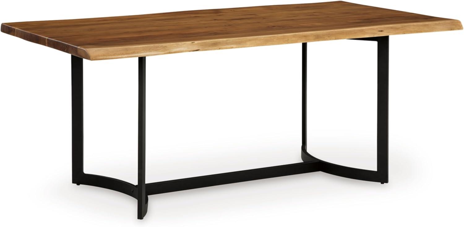 Ashley Furniture Fortmaine Brown & Black Dining Table