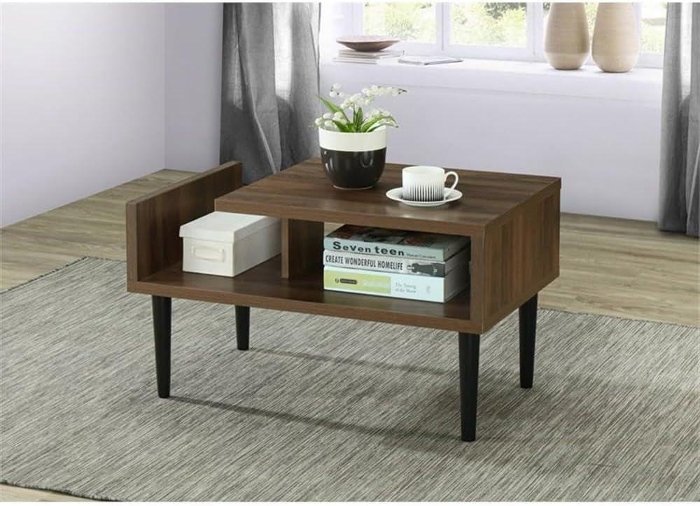 OS Home and Office Furniture 31.5" Wood Coffee Table in Danish Walnut