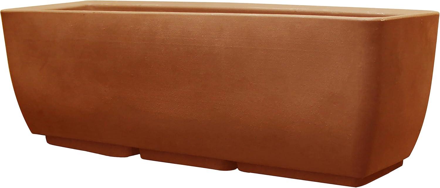 Terra Cotta Urban Rectangular Planter for Indoor and Outdoor Use