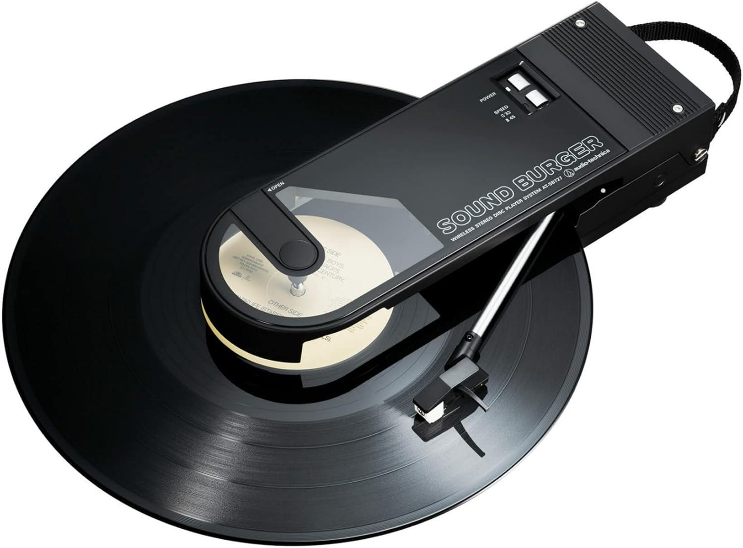 AUDIO-TECHNICA  COMPACT PORTABLE TURNTABLE, YELLOW ( AT-SB727-YL)