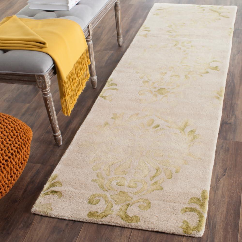 Dip Dye DDY516 Hand Tufted Runner Rug - Beige/Green - 2'3"x8' - Safavieh.