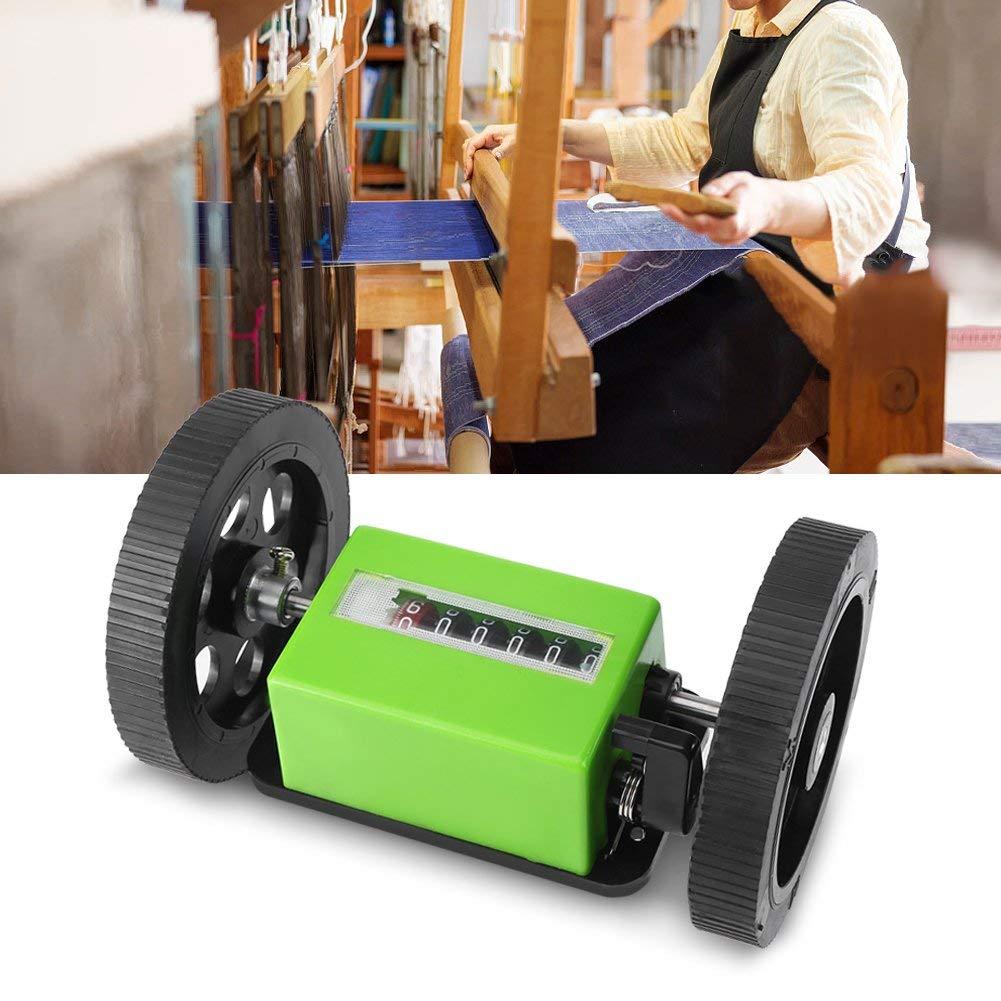 Roller Type Meter Counter, 6 Digits Meters Rolling Mechanical Length Counter for Measuring Textile, Printing, Artificial Leather