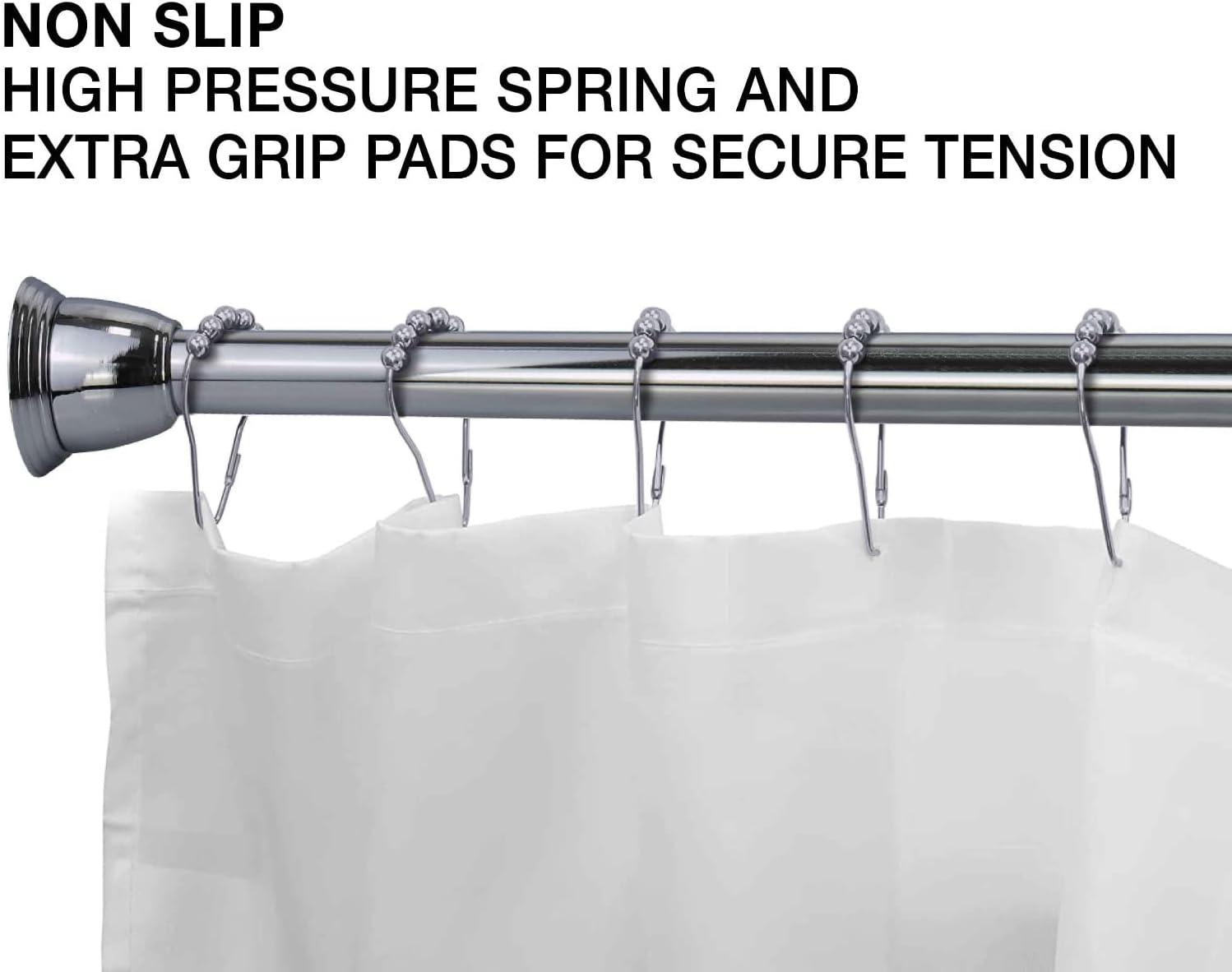 Splash Home 2'' Straight Tension Shower Curtain Rod