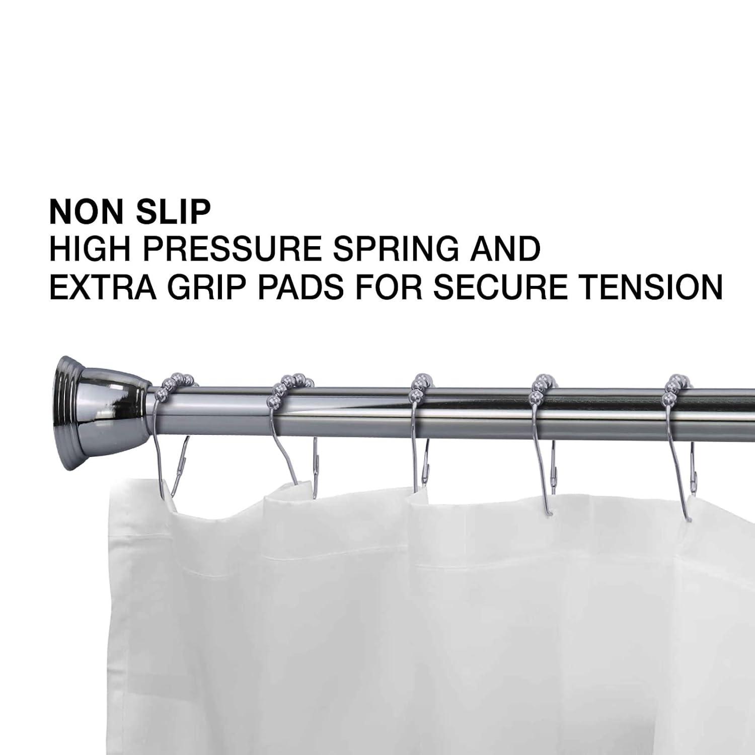 Splash Home 2'' Straight Tension Shower Curtain Rod