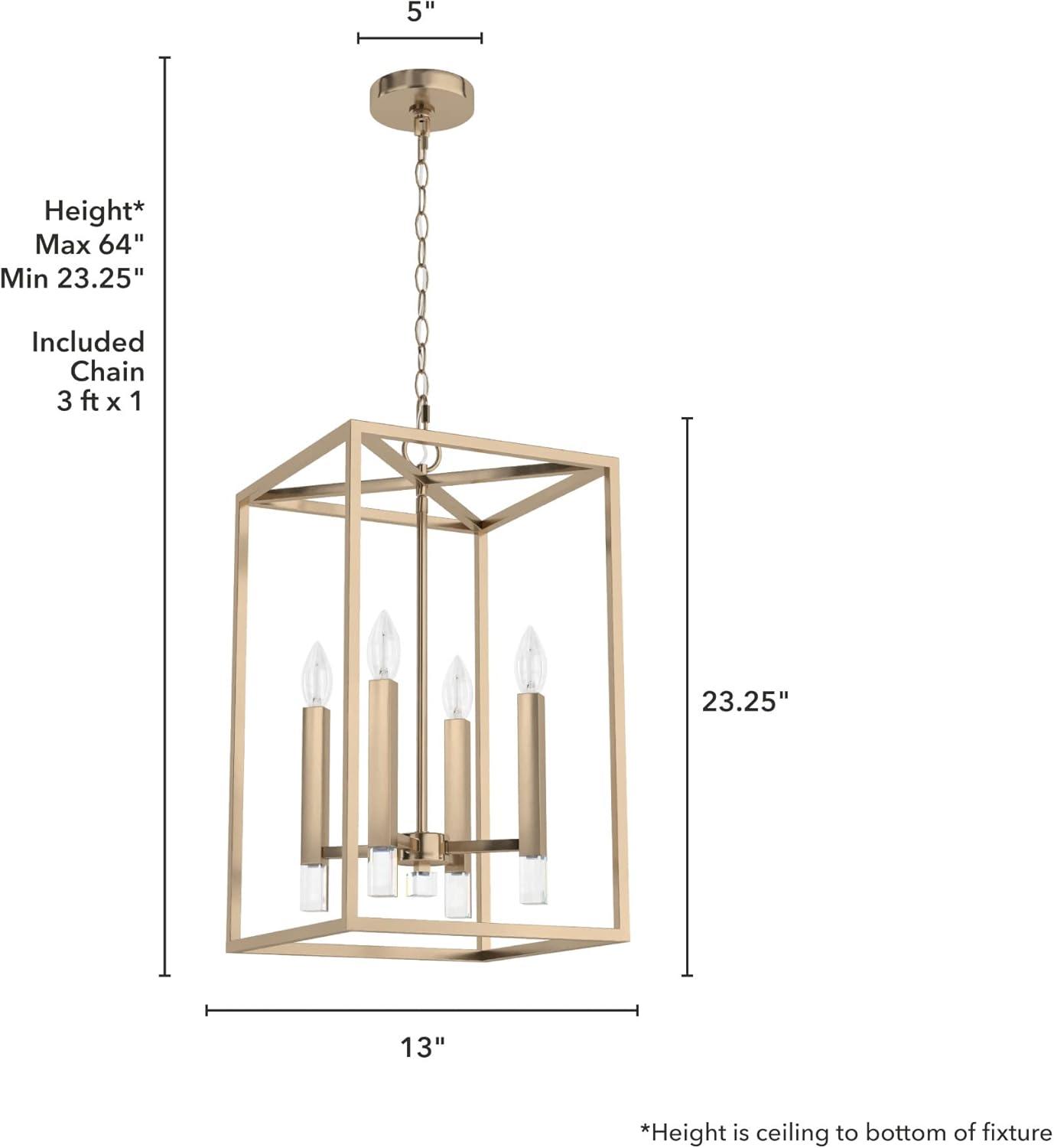 Alturas Gold Crystal LED 13" Modern Pendant Light