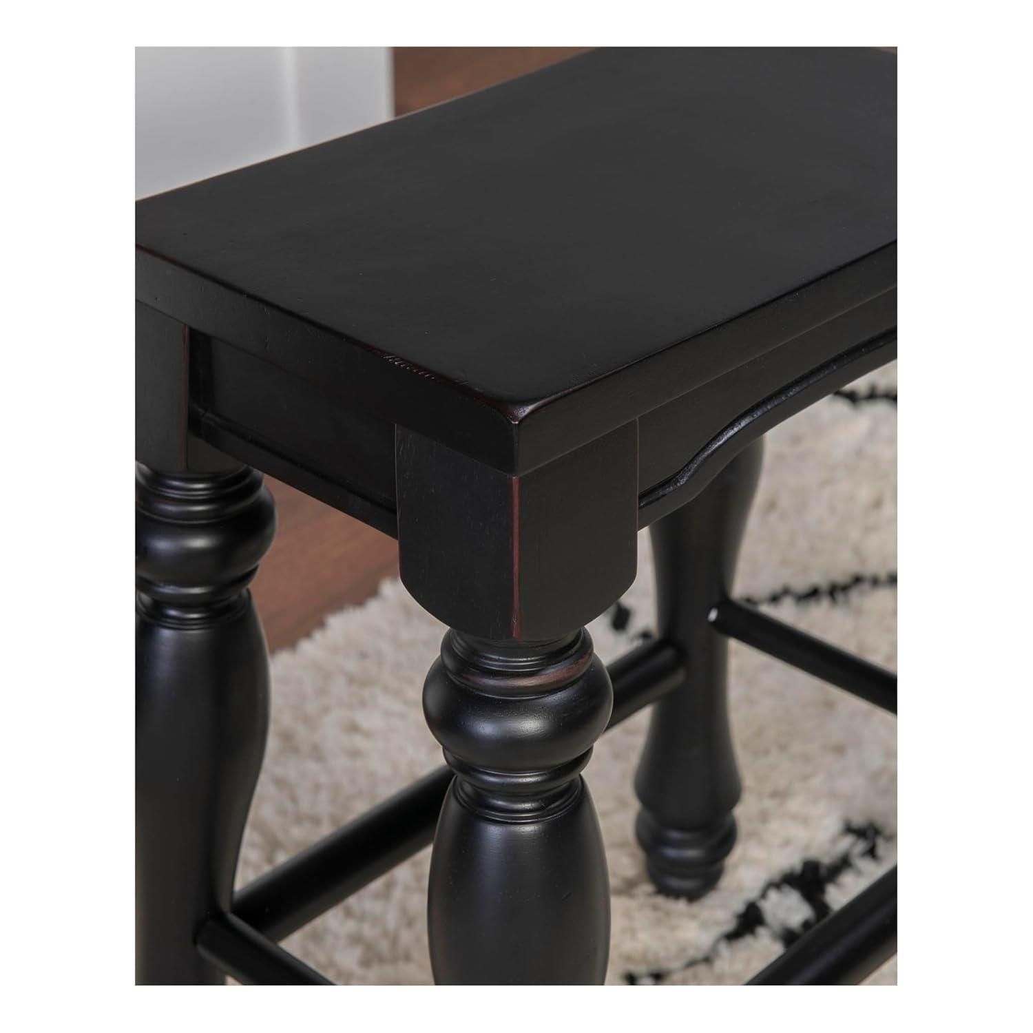 Clemente Counter Stool with Solid Wood Frame