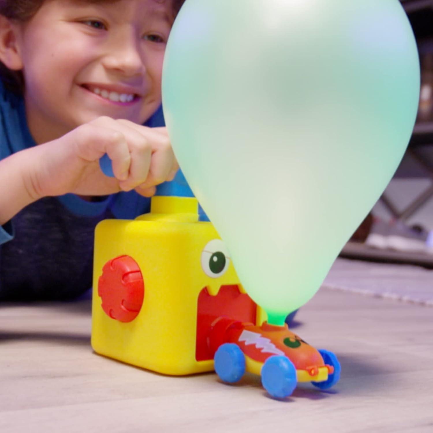 Balloon Zoom Multicolored Balloon-Powered Flying and Racing Set