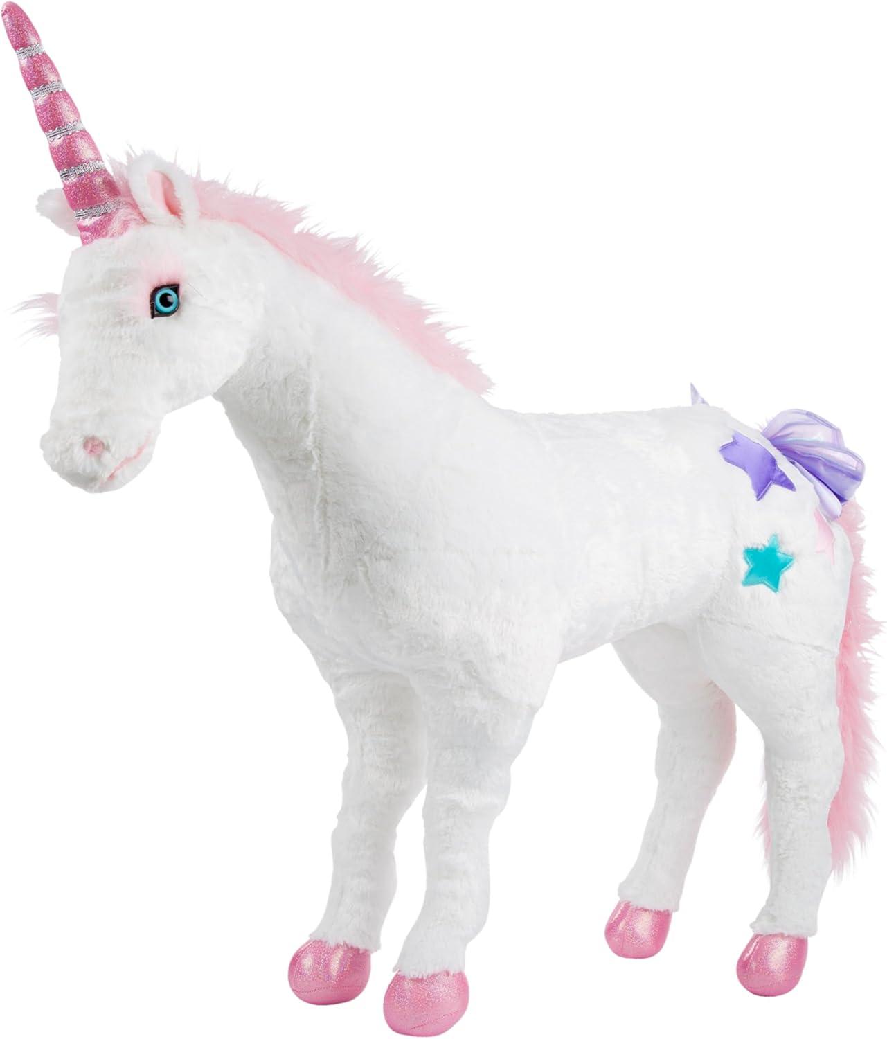 Melissa & Doug Giant Unicorn - Lifelike Plush Stuffed Animal