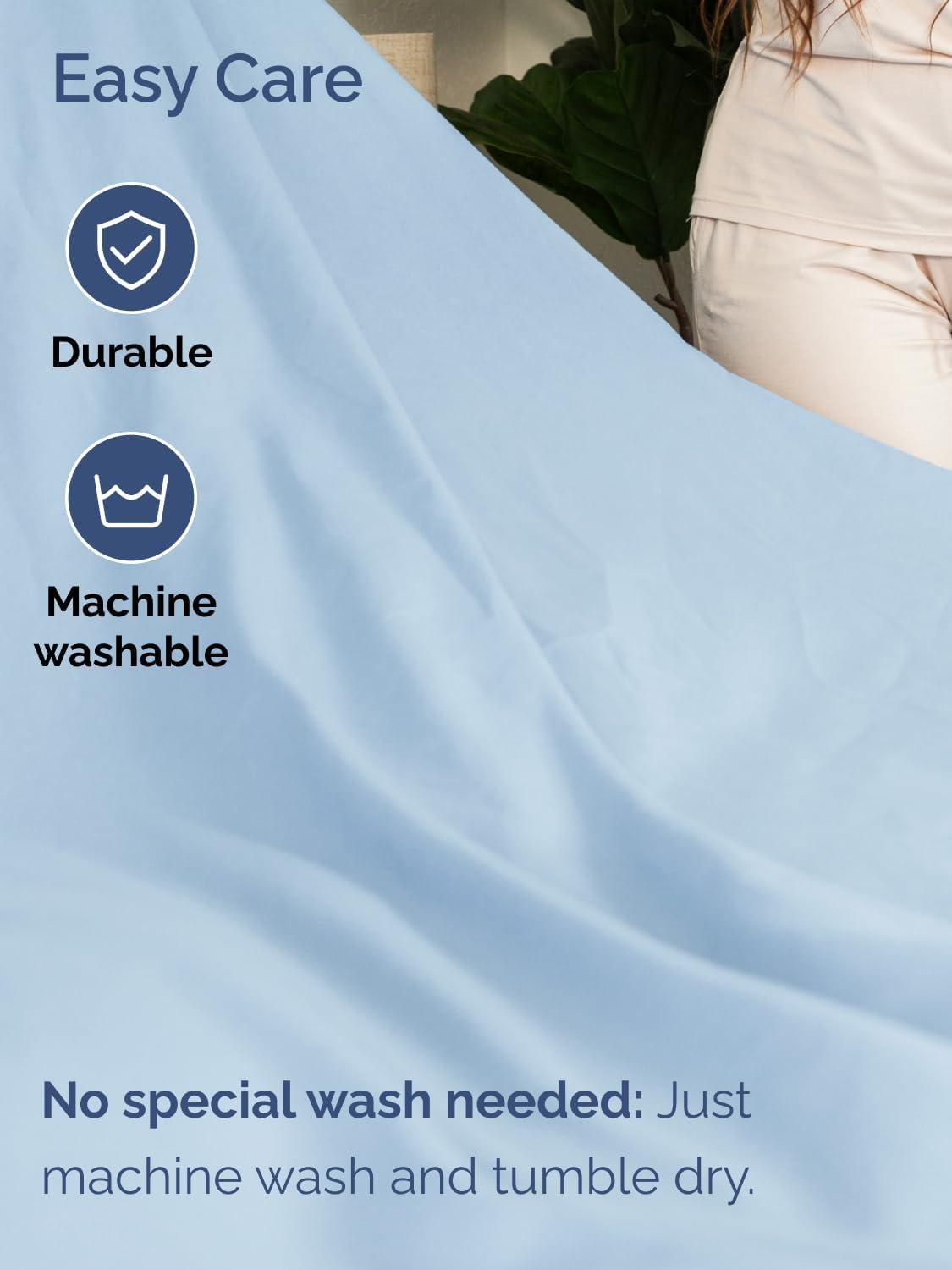 4 Piece Ultra Soft & Cooling Deep Pocket Sheet Set Brushed Hotel Luxury Bed Sheets