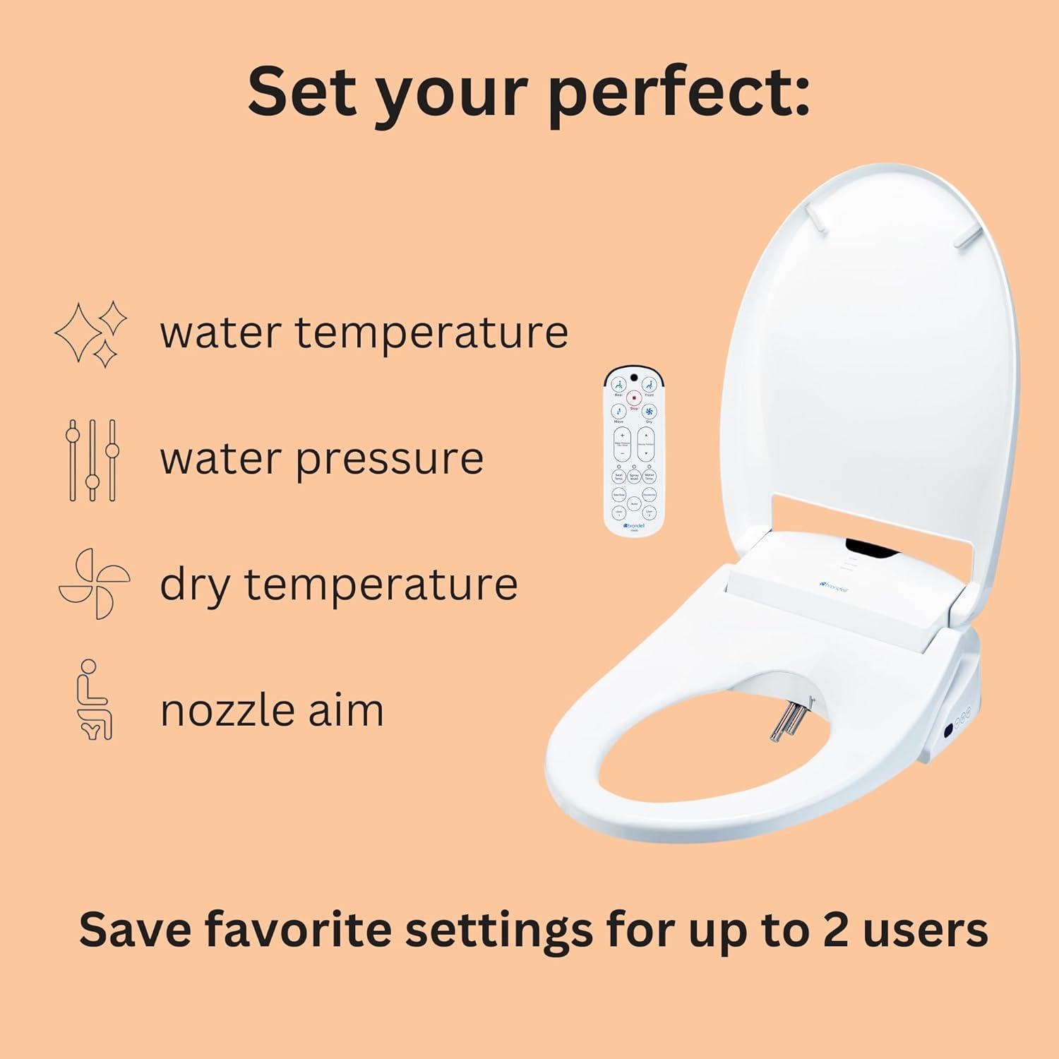 Swash 1400 Luxury Bidet Toilet Seat Round