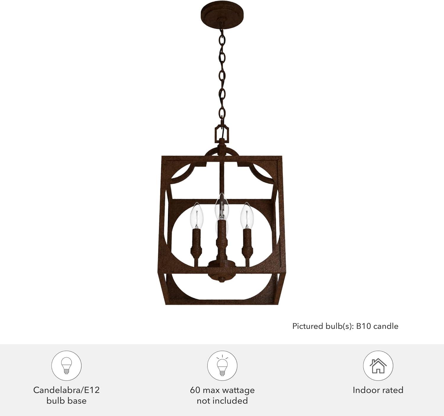 Highland Hill 4 - Light Lantern Square / Rectangle Chandelier